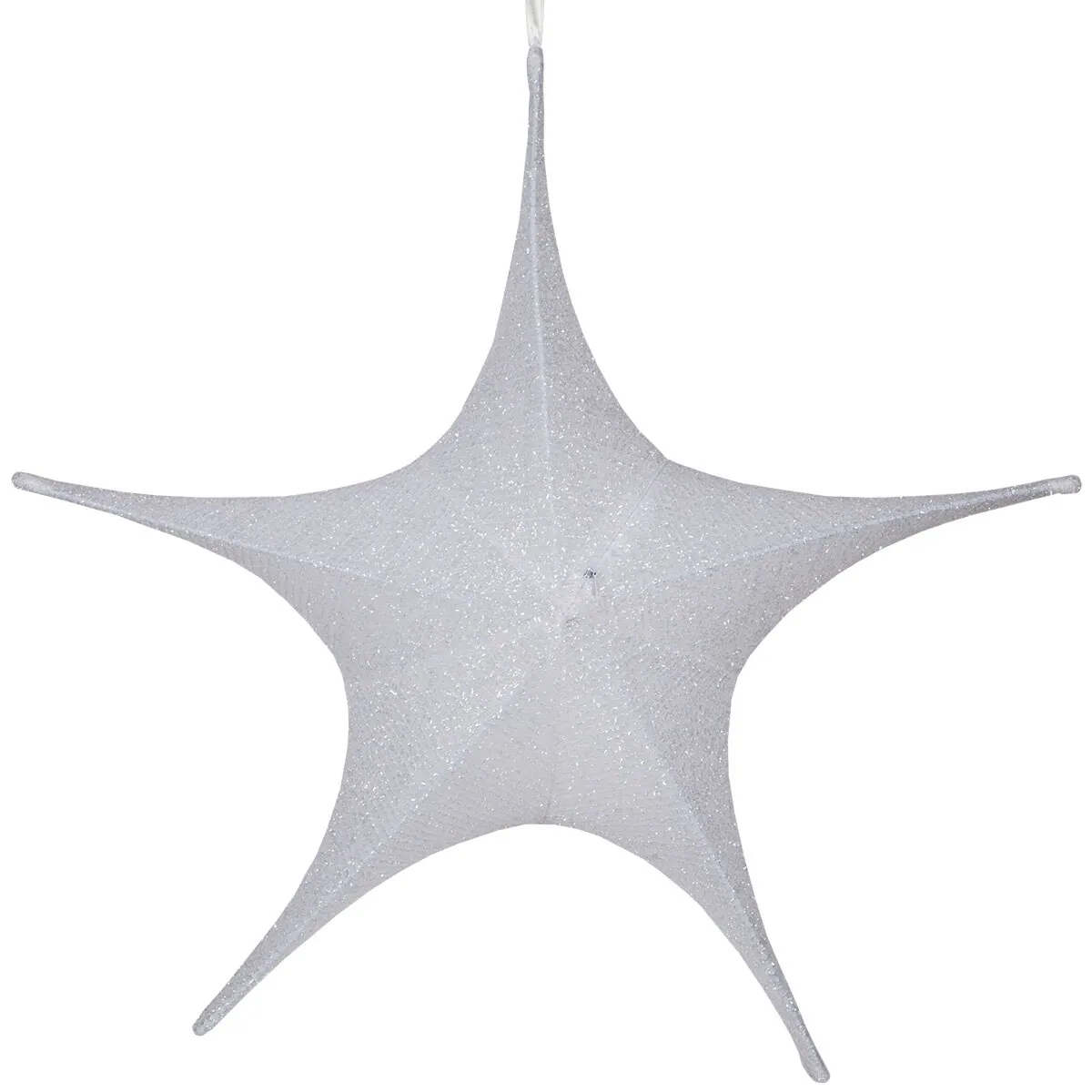White Polymesh Unlit Fold Flat Commercial Star — 78685 - Red Sleigh® 78685