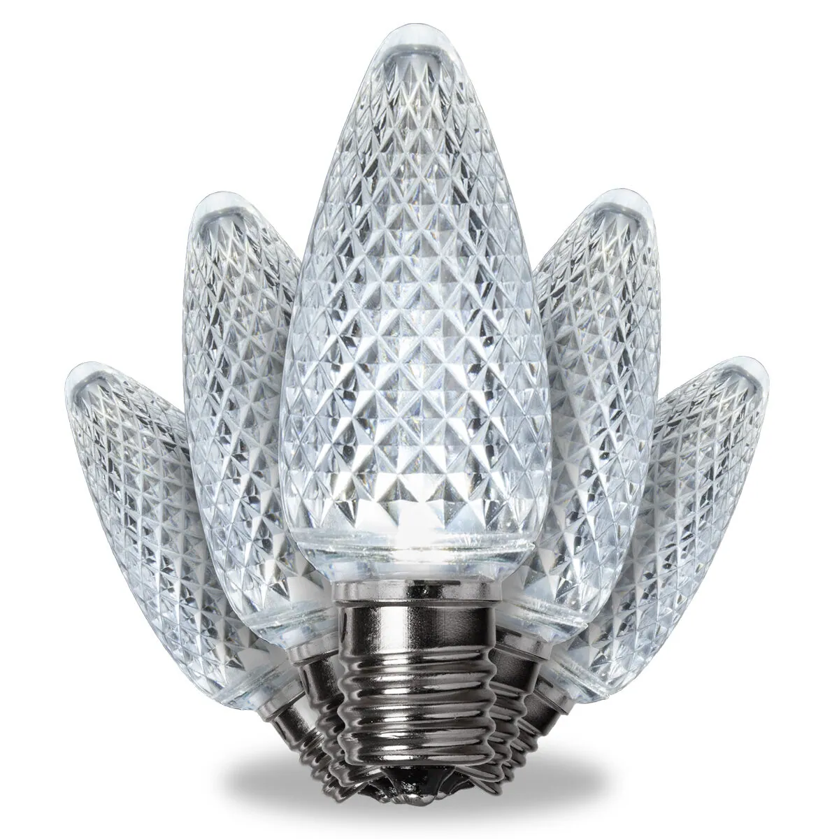 C9 Cool White Kringle Traditions® LED Bulbs, Box of 25 - Kringle Traditions® 85103