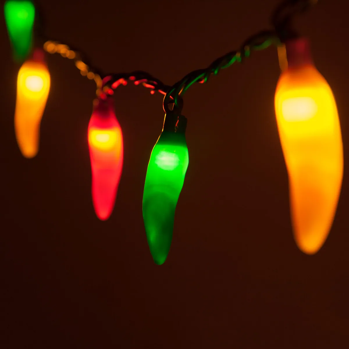 Chili Pepper Light Set, 35 Multicolor Lights - Wintergreen Lighting® 71525