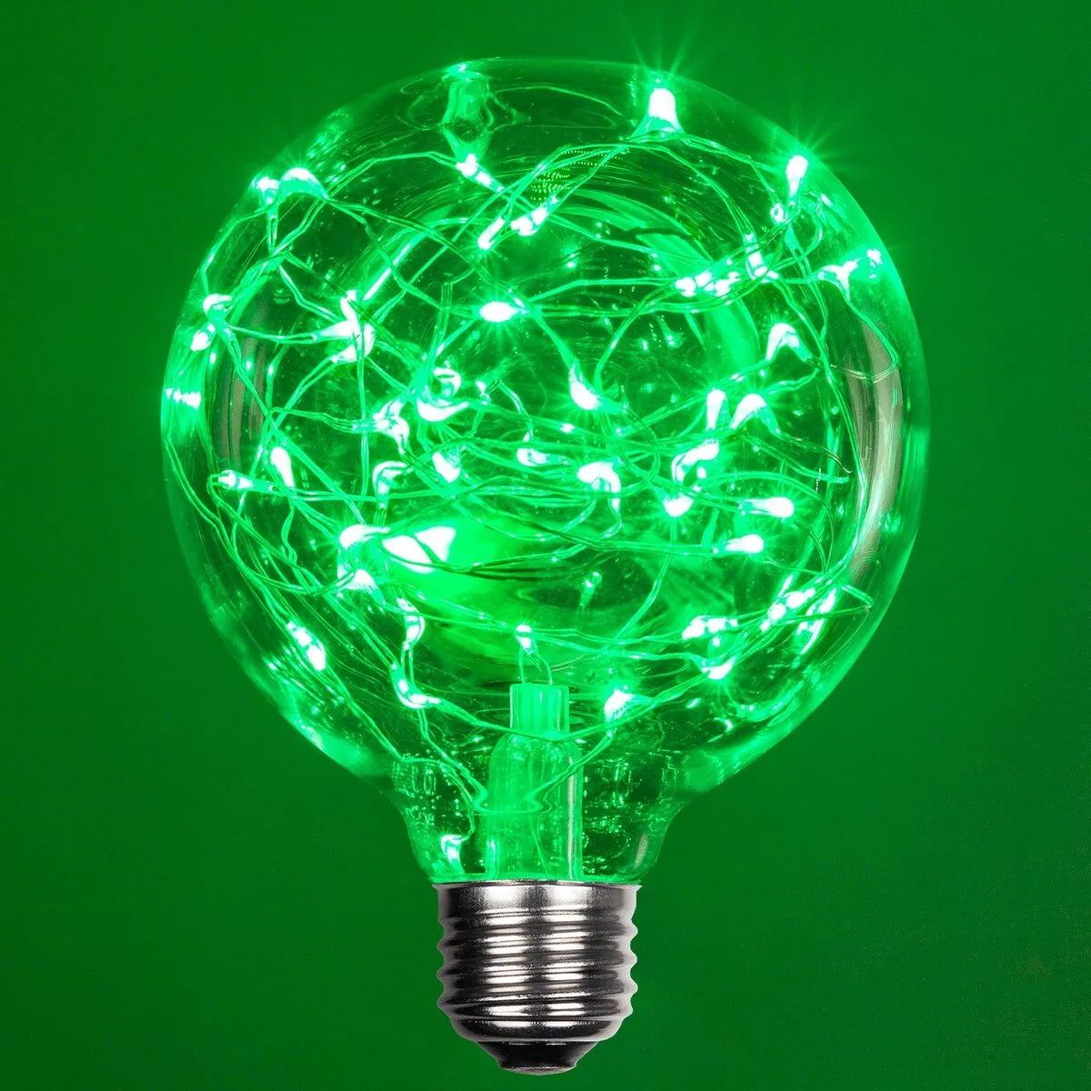 G95 Green LEDimagineTM Fairy Light Bulbs - Wintergreen Lighting® 78460
