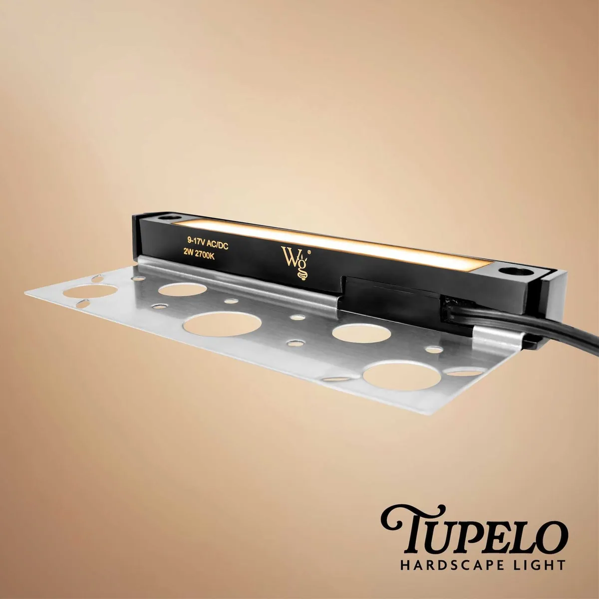 Tupelo Low Voltage Landscape Lighting Hardscape Light, Black - Wintergreen Lighting® 84872