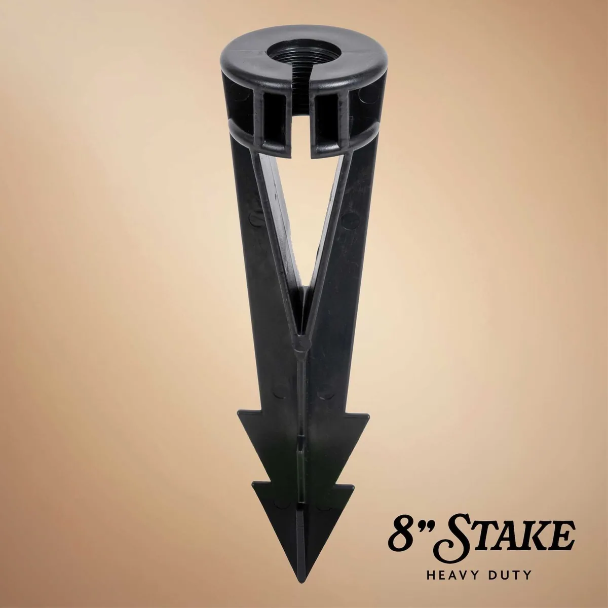 8" Spotlight Stake with Cable Channel, PVC - Wintergreen Lighting® 85131