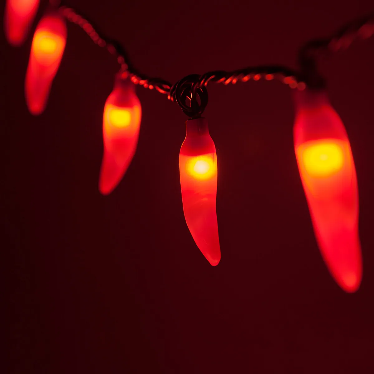 Chili Pepper Light Set, 35 Red Lights - Wintergreen Lighting® 17470