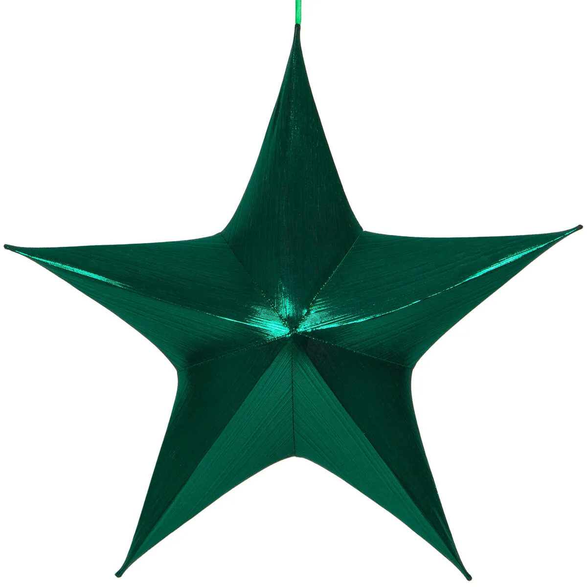 Green Metallic Unlit Fold Flat Commercial Star — 78870 - Red Sleigh® 78870